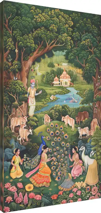 https://printposterscustimages.blr1.digitaloceanspaces.com/previews/colorful-painting-people-animals-lush-forest-village-setting-featuring-peacocks_gallerywrap_69eda6e45447d.webp