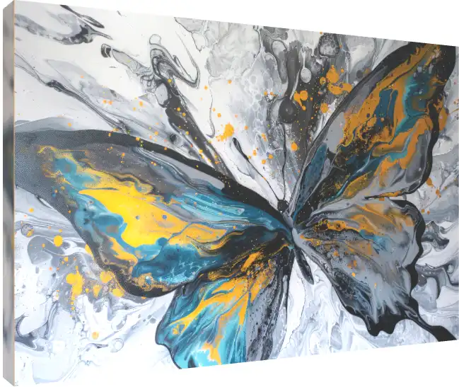 Modern Abstract Floral Texture Print | PrintPosters.in