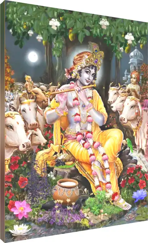 Enchanting Lord Krishna Wall Art | PrintPosters.in