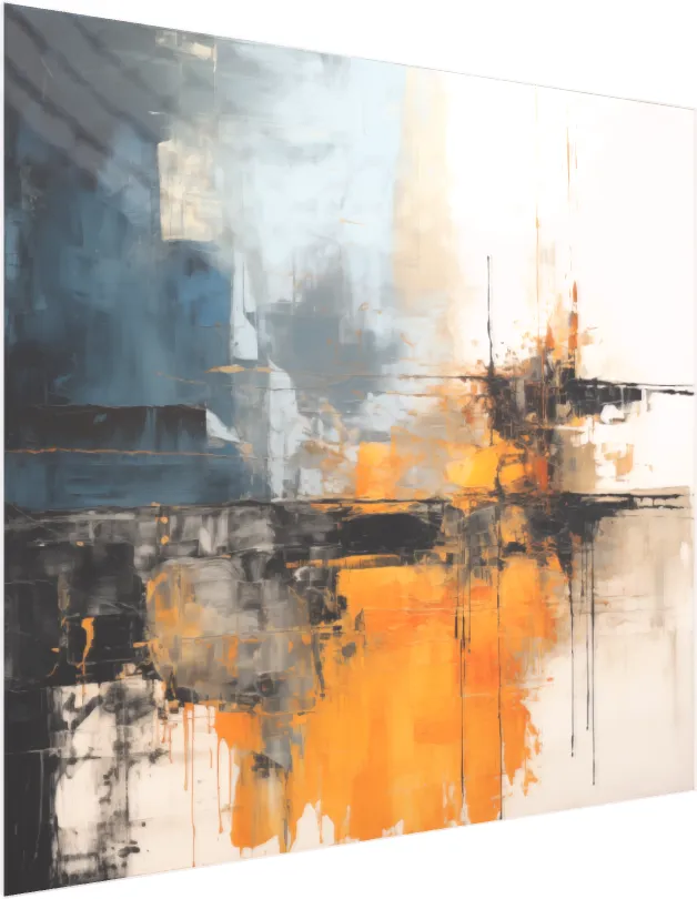 Deconstructed Dream Textured Abstract Print — acrylic preview | PrintPosters.in