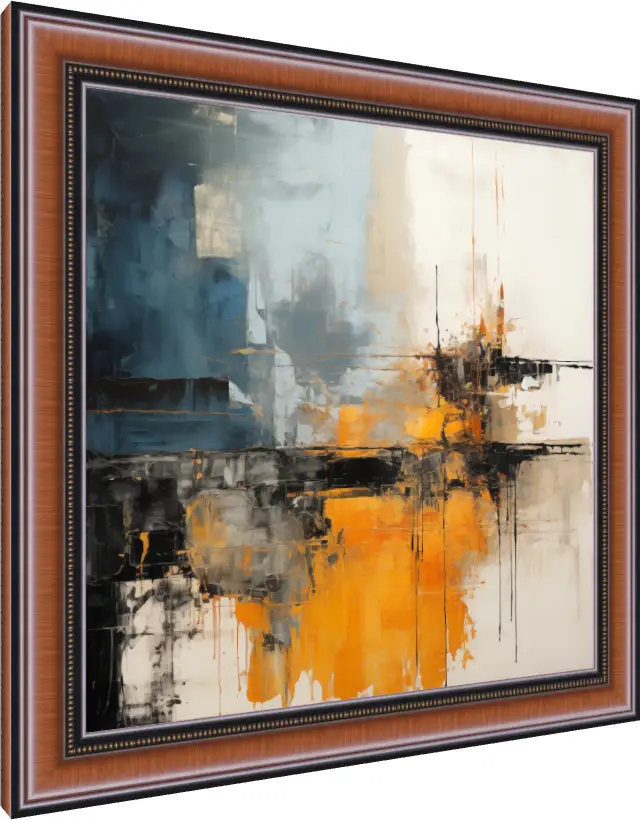 Deconstructed Dream Textured Abstract Print — photo frame preview | PrintPosters.in