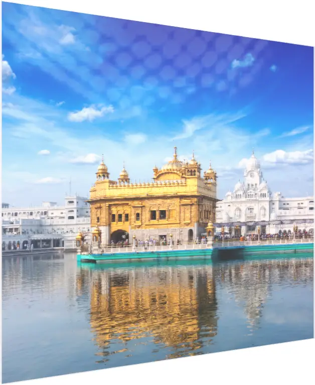 Divine Harmandir Sahib Golden Temple Art wall art print — acrylic preview | PrintPosters.in