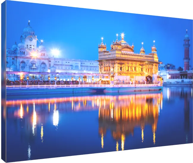 Radiant Golden Temple Amritsar Canvas Print wall art print | PrintPosters.in