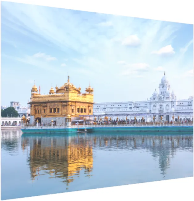 Classic Golden Temple Amritsar Wall Decor — acrylic preview | PrintPosters.in
