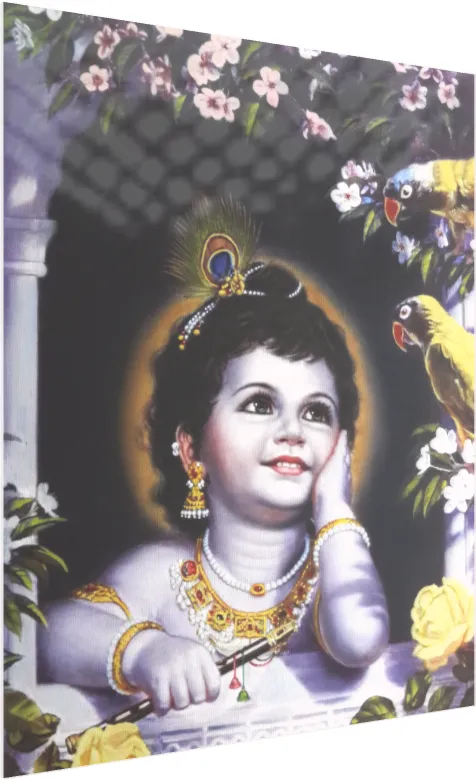 High Resolution Bal Krishna Print wall art print — acrylic preview | PrintPosters.in