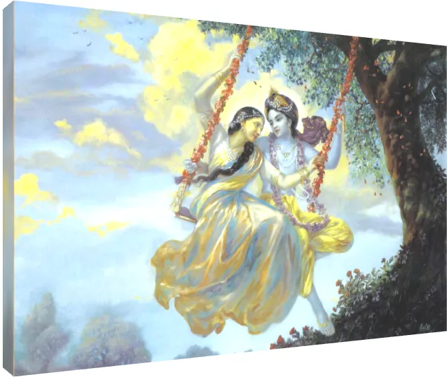 Serene Lord Krishna Canvas Print | PrintPosters.in