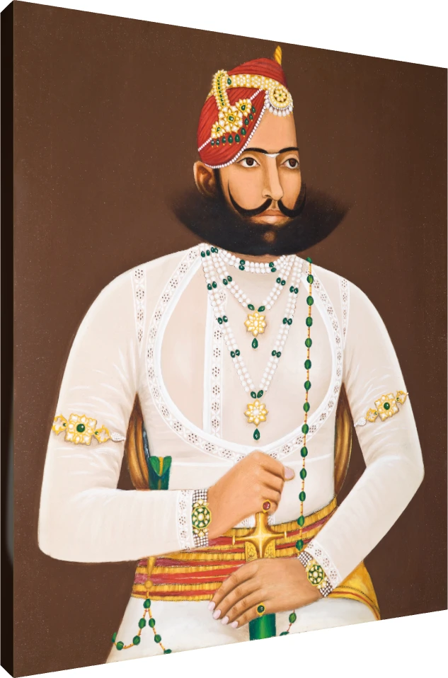 Portrait of Kunwar Sabal Singh Canvas Print wall art print | PrintPosters.in