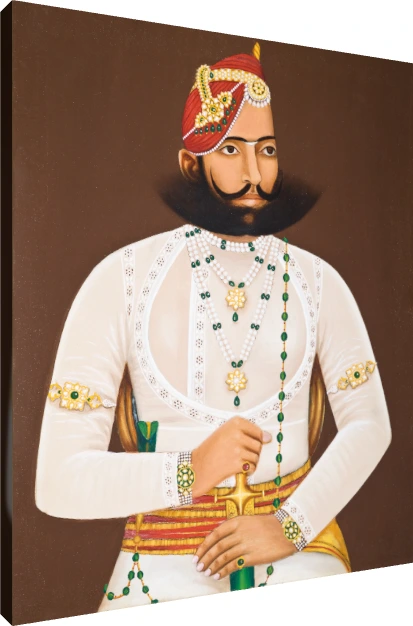 Portrait of Kunwar Sabal Singh Canvas Print wall art print | PrintPosters.in