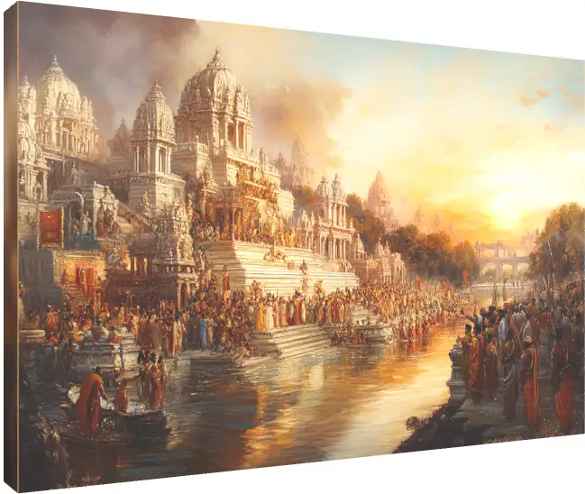 Divine Lord Ram Traditional Portrait | PrintPosters.in
