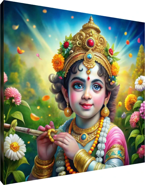 Sunlit Devotion Radiant Floral Portrait wall art print | PrintPosters.in