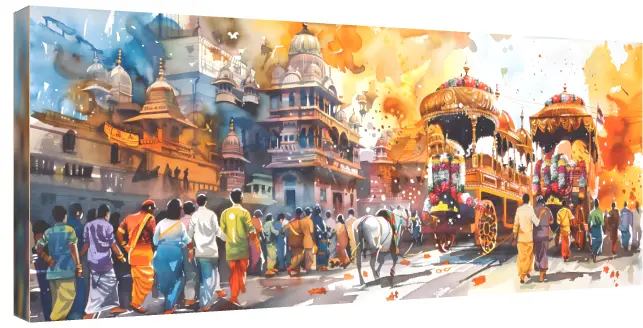 Traditional Royal Horse Carriage Canvas | PrintPosters.in