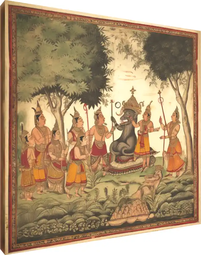Royal Elephant Procession Art Print | PrintPosters.in