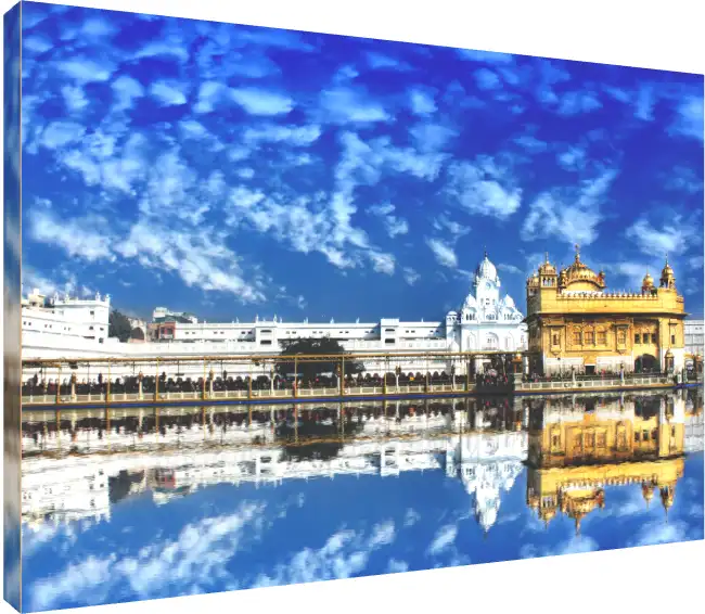 Majestic Harmandir Sahib Canvas Print | PrintPosters.in