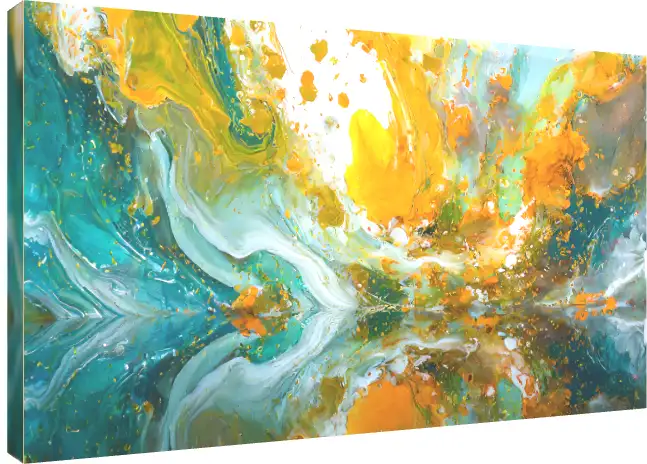 Vibrant Liquid Art Color Splash Canvas | PrintPosters.in
