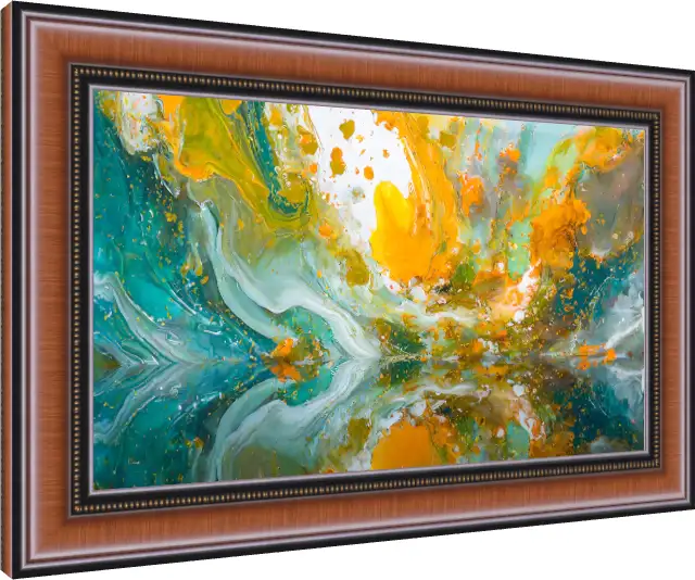 Vibrant Liquid Art Color Splash Canvas — photo frame preview | PrintPosters.in