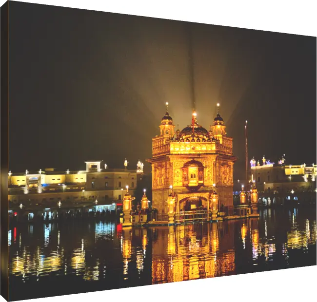 Peaceful Golden Temple Reflection Print | PrintPosters.in