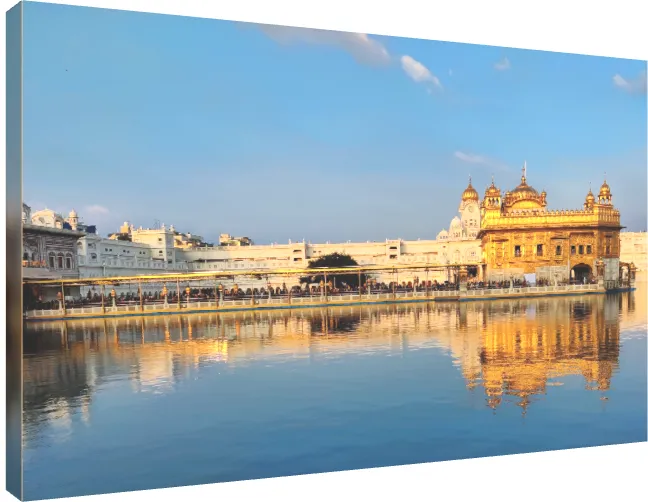 Vibrant Golden Temple Sikh Devotion Art | PrintPosters.in