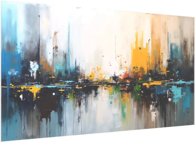 Bold Colors & Textures Modern Abstract — acrylic preview | PrintPosters.in