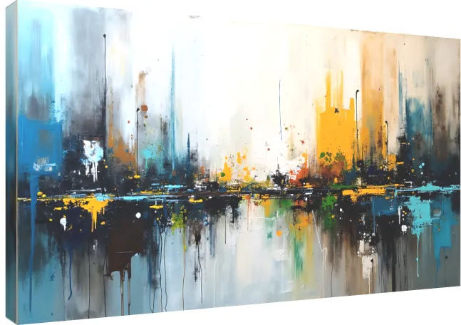 Bold Colors & Textures Modern Abstract | PrintPosters.in