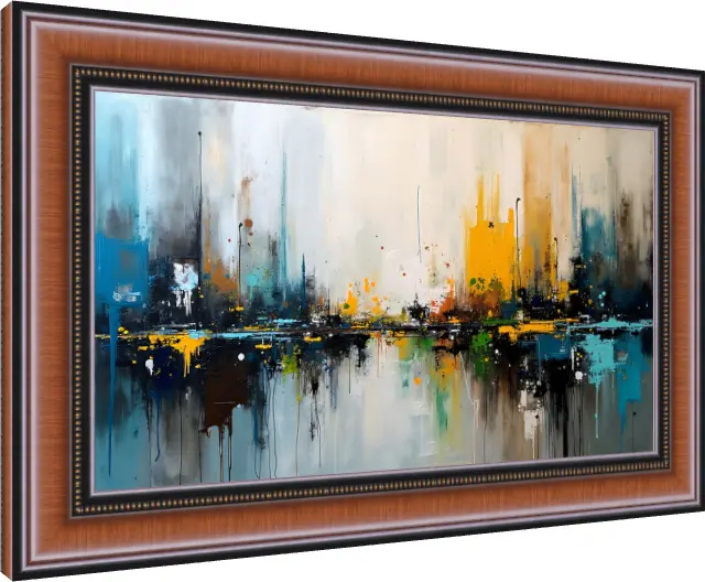 Bold Colors & Textures Modern Abstract — photo frame preview | PrintPosters.in