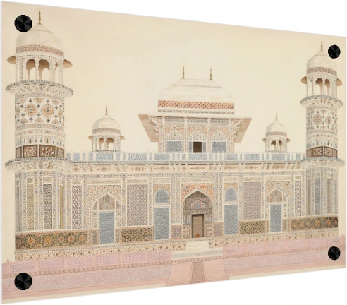I'timad-ud-Daula's Tomb Agra Architectural Canvas wall art print — acrylic preview | PrintPosters.in
