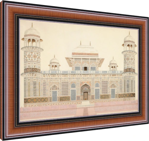 I'timad-ud-Daula's Tomb Agra Architectural Canvas wall art print — photo frame preview | PrintPosters.in