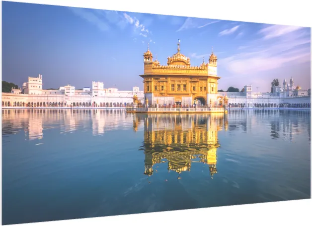 Spiritual Heart of Sikhism Golden Temple Canvas — acrylic preview | PrintPosters.in