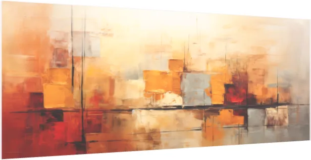 Warm Toned Textured Abstract Canvas — acrylic preview | PrintPosters.in