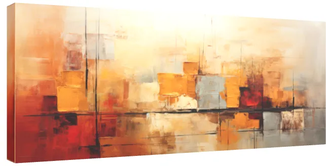 Warm Toned Textured Abstract Canvas | PrintPosters.in