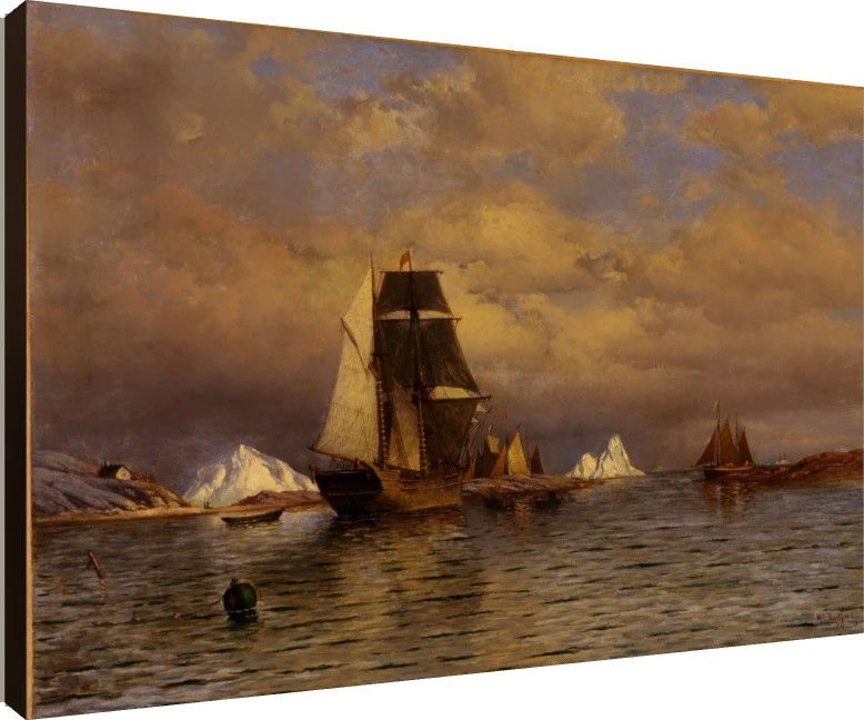 William Bradford Arctic Ships Classic Canvas wall art print | PrintPosters.in