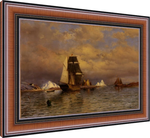 William Bradford Arctic Ships Classic — photo frame preview | PrintPosters.in