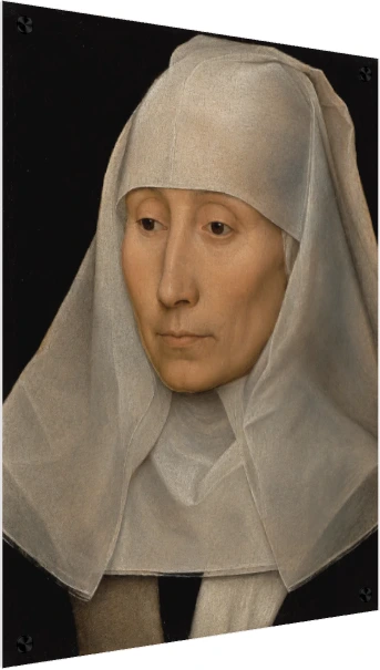 Portrait of an Old Woman Classic Canvas wall art print — acrylic preview | PrintPosters.in