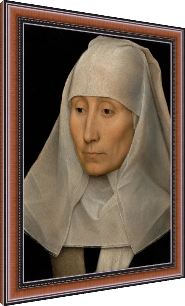 Portrait of an Old Woman Classic Canvas wall art print — photo frame preview | PrintPosters.in