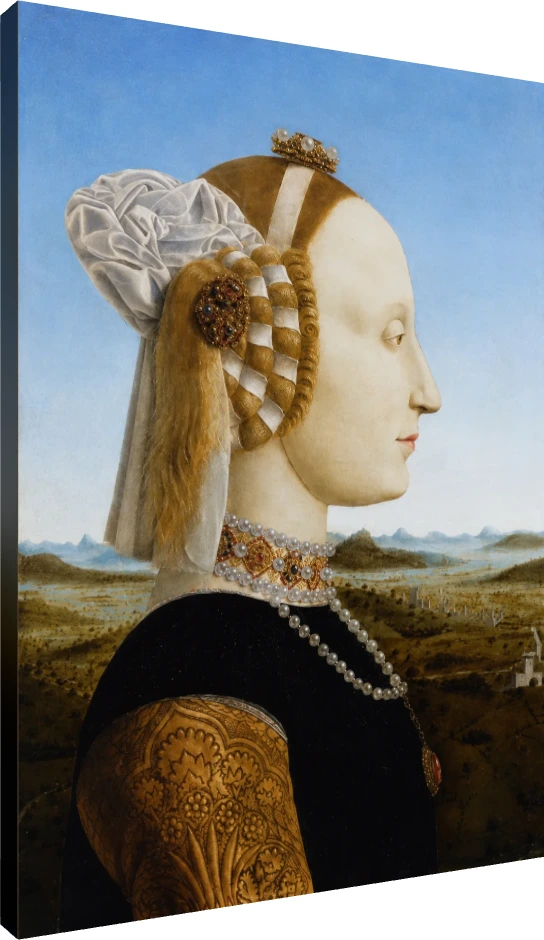 Renaissance Profile Portrait Canvas Print wall art print | PrintPosters.in