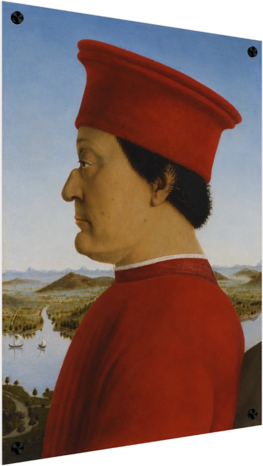 Classic Italian Nobleman Portrait Canvas wall art print — acrylic preview | PrintPosters.in