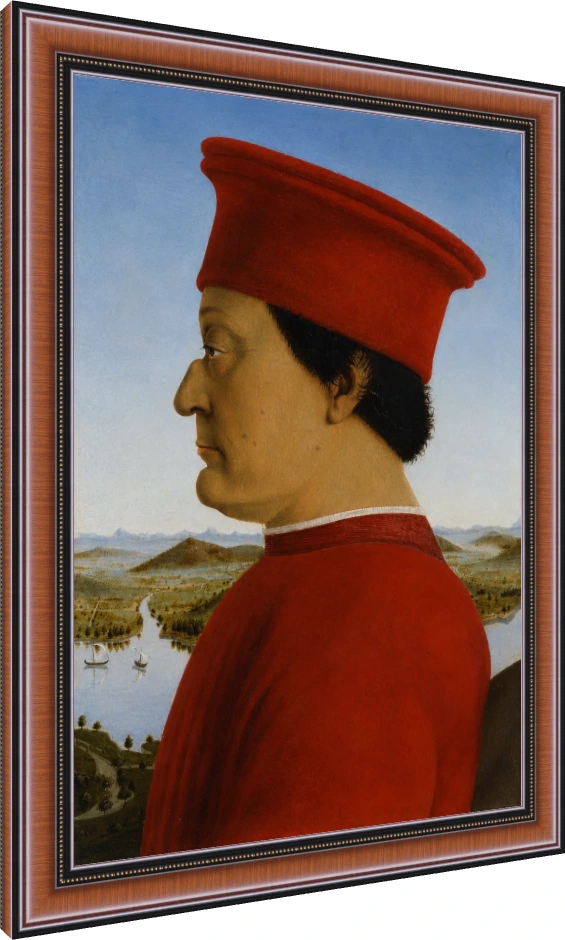 Classic Italian Nobleman Portrait Canvas wall art print — photo frame preview | PrintPosters.in