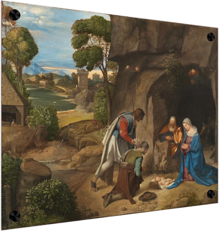 Adoration of the Shepherds Classic Canvas Print wall art print — acrylic preview | PrintPosters.in