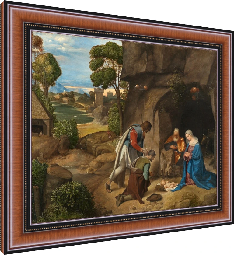 Adoration of the Shepherds Classic Canvas Print wall art print — photo frame preview | PrintPosters.in
