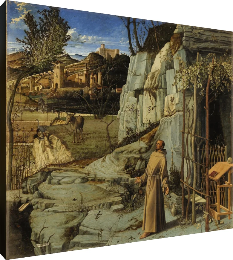 St Francis in Ecstasy Bellini Canvas Print wall art print | PrintPosters.in