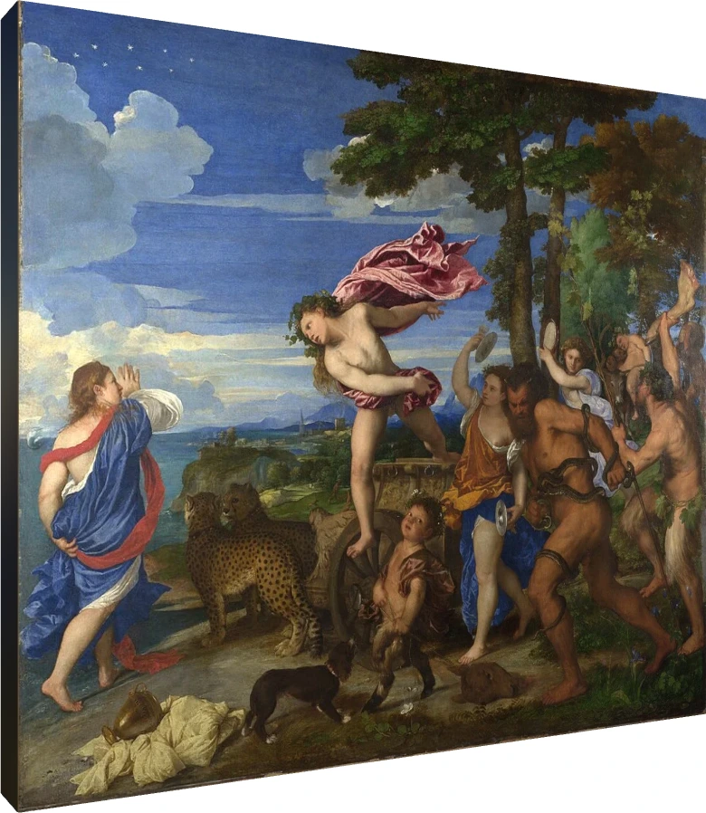 Bacchus and Ariadne Titian Canvas Print wall art print | PrintPosters.in
