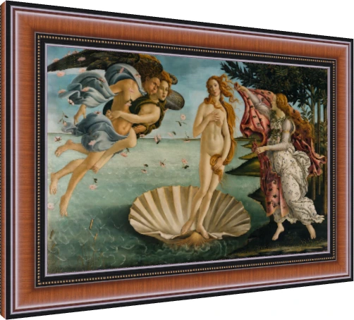 The Birth of Venus Classic Canvas Print wall art print — photo frame preview | PrintPosters.in