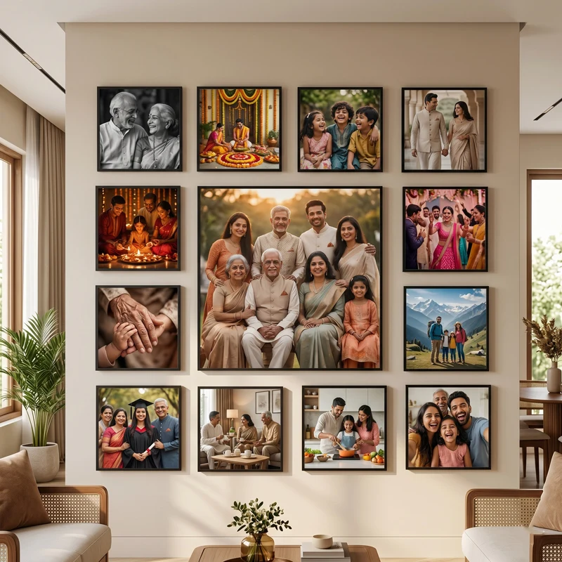 Minimalist Living Room Gallery Wall Set photo frame bundle