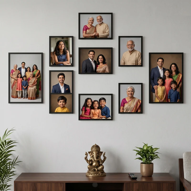 8 Multi Photo Frames Pyramid Layout photo frame bundle