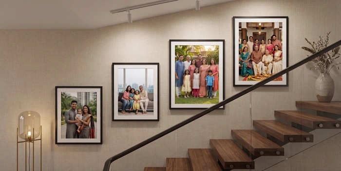 Staircase Family photo frame bundle