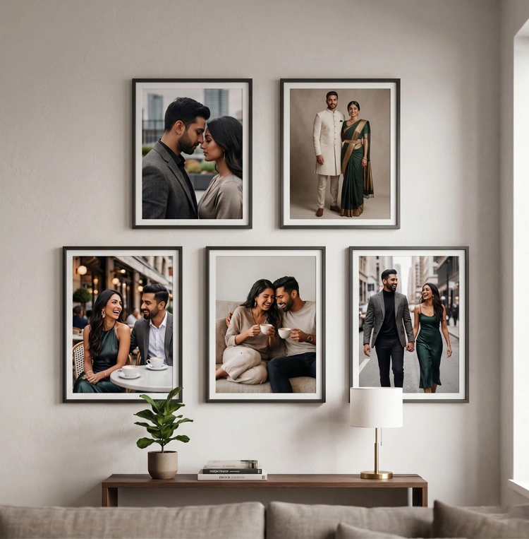 6 Frames Luxury Large Wall Collage photo frame bundle